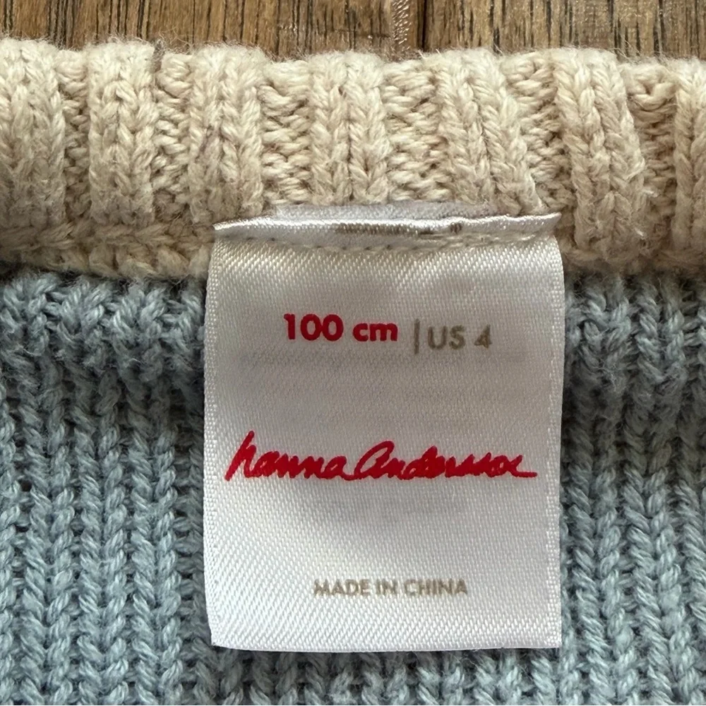 Hanna Andersson Holiday Sweater with Gnome Pattern Sz 4 - Picture 5 of 6